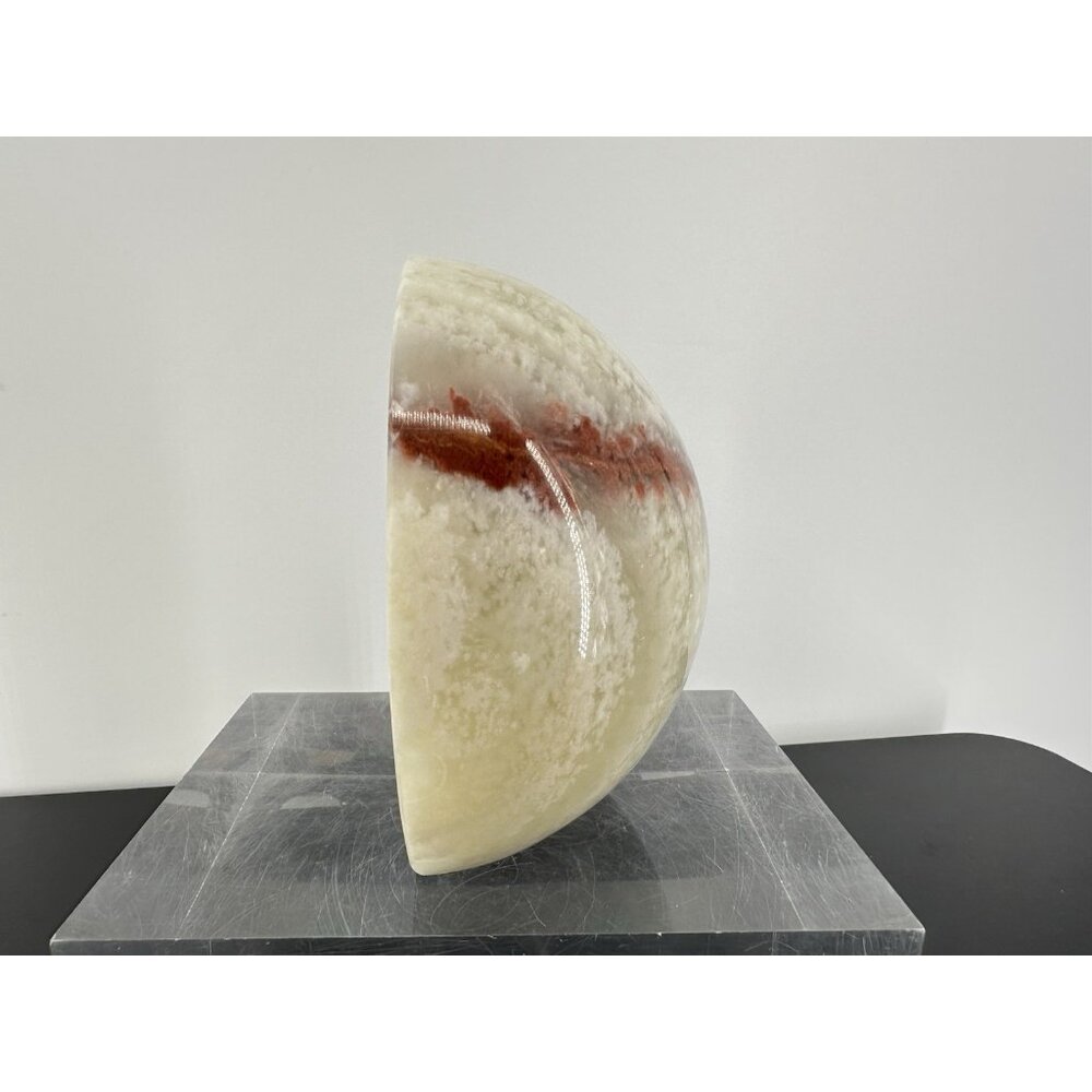 Onyx Half Semi-Sphere Polished Natural Stone 7 Lbs